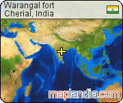 Warangal fort satellite map