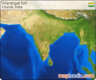 Warangal fort satellite map