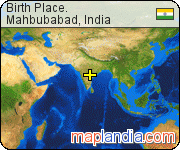 Birth Place. satellite map