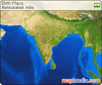 Birth Place. satellite map