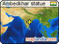 Ambedkhar statue satellite map