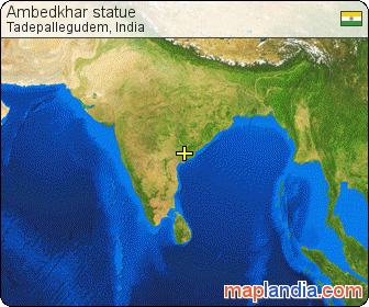 Ambedkhar statue satellite map