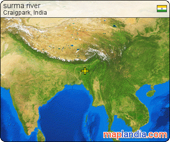 surma river satellite map