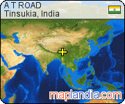 A T ROAD satellite map