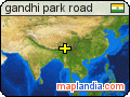 gandhi park road satellite map