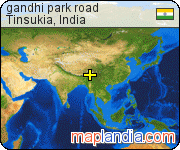 gandhi park road satellite map