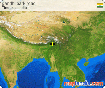 gandhi park road satellite map