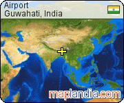 Airport satellite map