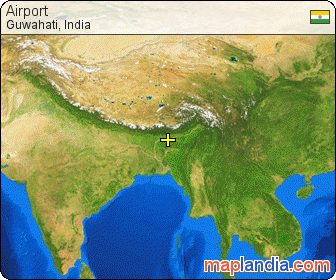 Airport satellite map