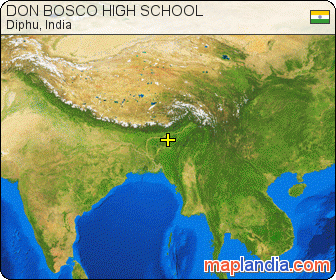DON BOSCO HIGH SCHOOL satellite map