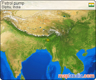 Petrol pump satellite map