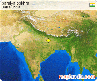 baraiya pokhra satellite map