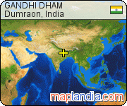 GANDHI DHAM satellite map