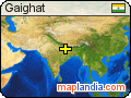 Gaighat satellite map