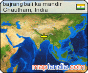 bajrang bali ka mandir satellite map