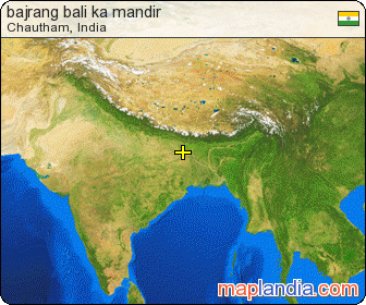 bajrang bali ka mandir satellite map