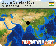 Budhi Gandak River satellite map