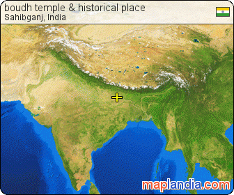 boudh temple & historical place satellite map