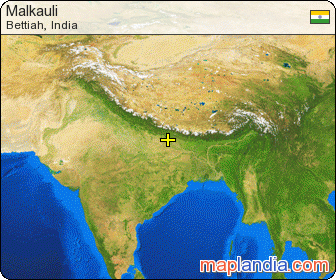 Malkauli satellite map