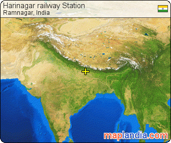 Harinagar railway Station satellite map