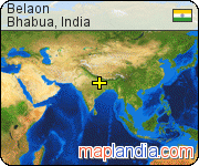 Belaon satellite map