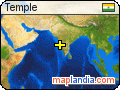 Temple  satellite map