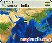 Temple  satellite map