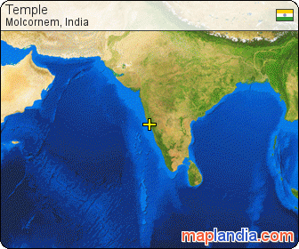 Temple  satellite map
