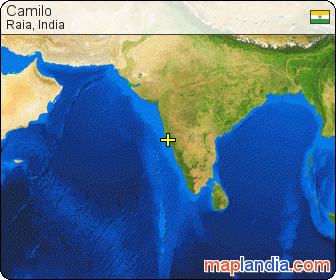 Camilo satellite map