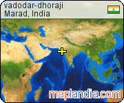 vadodar-dhoraji satellite map