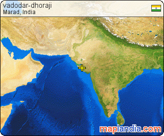 vadodar-dhoraji satellite map