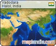 Vadodara satellite map