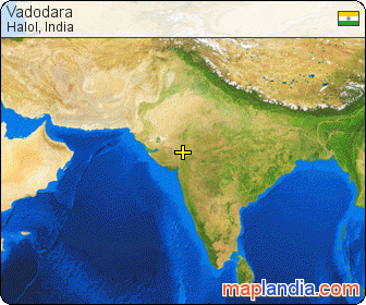 Vadodara satellite map