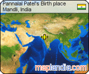 Pannalal Patel's Birth place satellite map