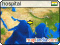 hospital satellite map