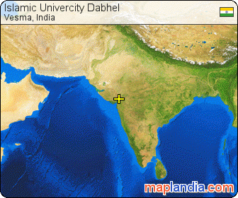 Islamic Univercity Dabhel satellite map