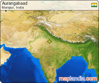 Aurangabaad satellite map