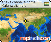 shaka chahal`s home satellite map