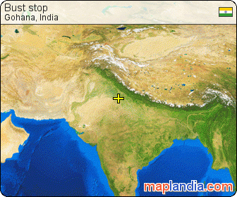 Bust stop satellite map