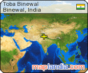 Toba Binewal satellite map