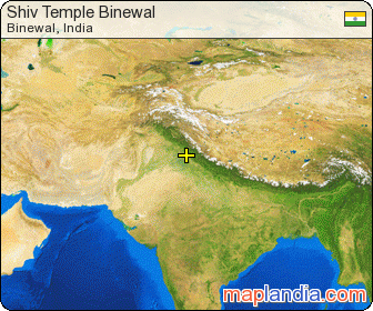 Shiv Temple Binewal satellite map