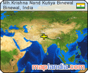 Mh.Krishna Nand Kutiya Binewal satellite map