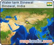 Water tank Binewal satellite map