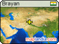 Brayan satellite map