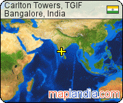 Carlton Towers, TGIF satellite map