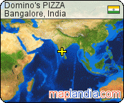 Domino's PIZZA satellite map