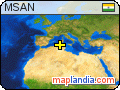 MSAN satellite map