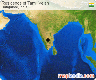 Residence of Tamil Velan satellite map