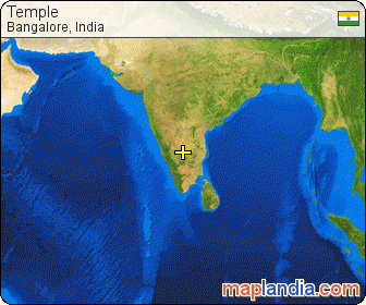 Temple satellite map