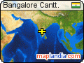 Bangalore Cantt. satellite map